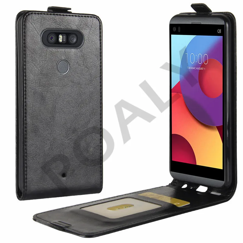 For LG Q8 Case Cover 5.2 inch Wallet PU Leather Phone H970 Q 8 Flip Protective Back Bag | Мобильные телефоны и аксессуары