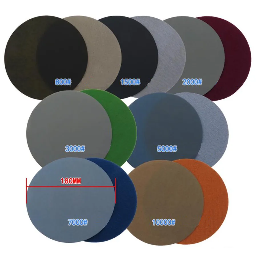 Водонепроницаемые шлифовальные диски с крючком и петлей 7 дюймов 180 мм|Абразивные
