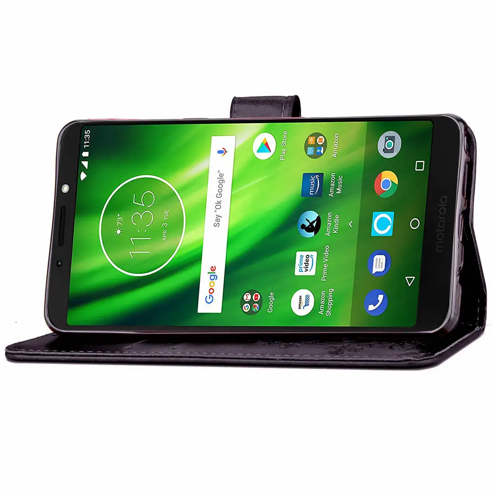 Phone Case For Motorola E5 G6 Play Flip PU Leather Back Cover Silicone Moto G6play Wallet Smartphone Bag Coque Funda | Мобильные
