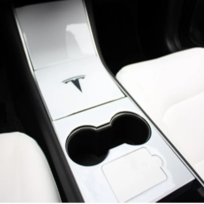Tesla Modle 3 3D наклейка из углеродного волокна на подлокотник коробка панель