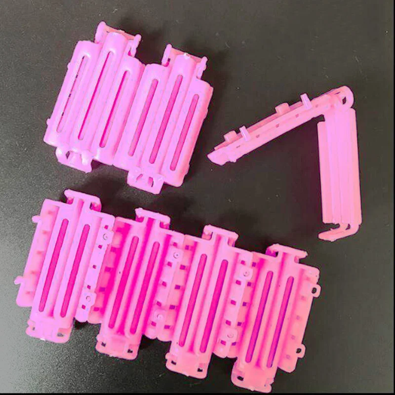 

Hair Clips & Pins 45pcs/ Bag Pink Hair Clips For Girls Wave Perm Rod Corn Curler Maker DIY Beauty Hairdressing Styling Tools A8