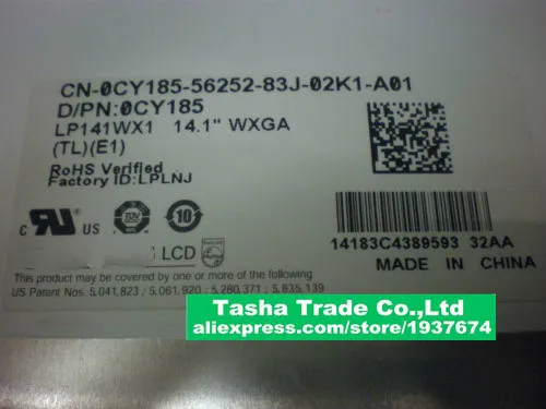 

LP141WX1-TLE1 LCD LP141WX1 TLE1 LP141WX1 (TL)(E1) экран 1280*800 14,1 дюйма