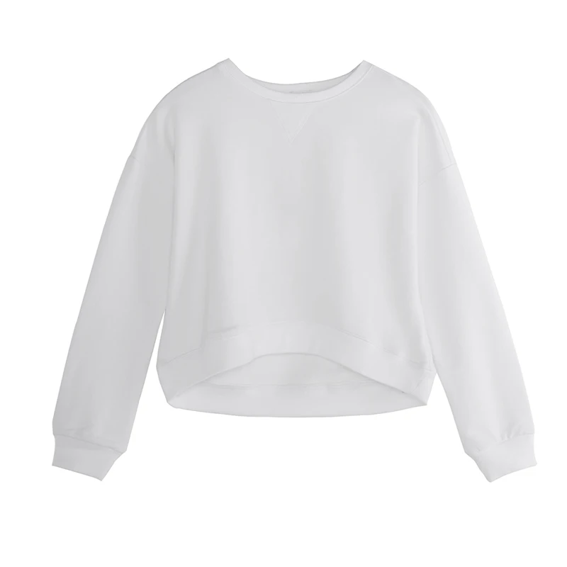 

Autumn winter plus velvet high waist Sweatshirt women Korean tide students loose hedging thin short coat long-sleeved jacket