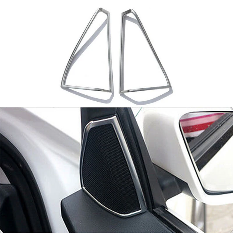 Автомобильный Стайлинг 2 шт./компл. Хромированная Пластина ABS дверь стерео