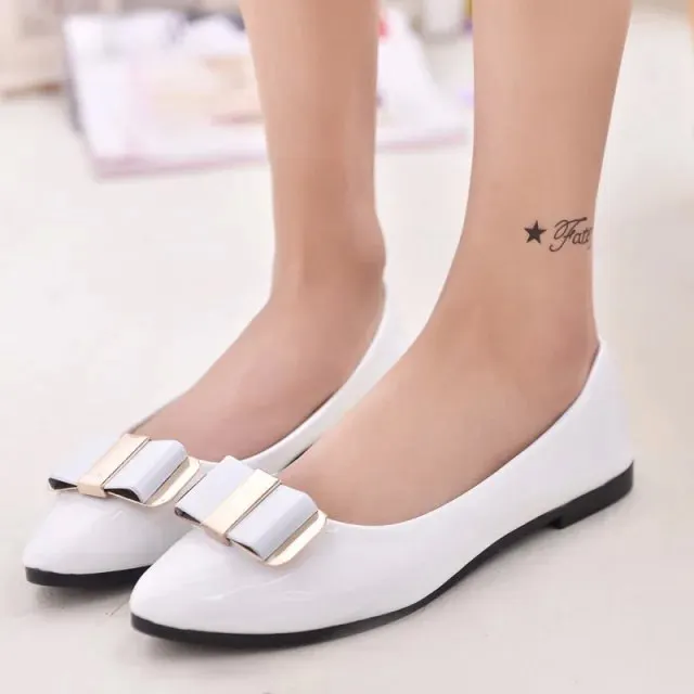 2017 Новая Мода Лето Мягкий Кожаный Женщины Квартиры Обувь Женщина Случайные