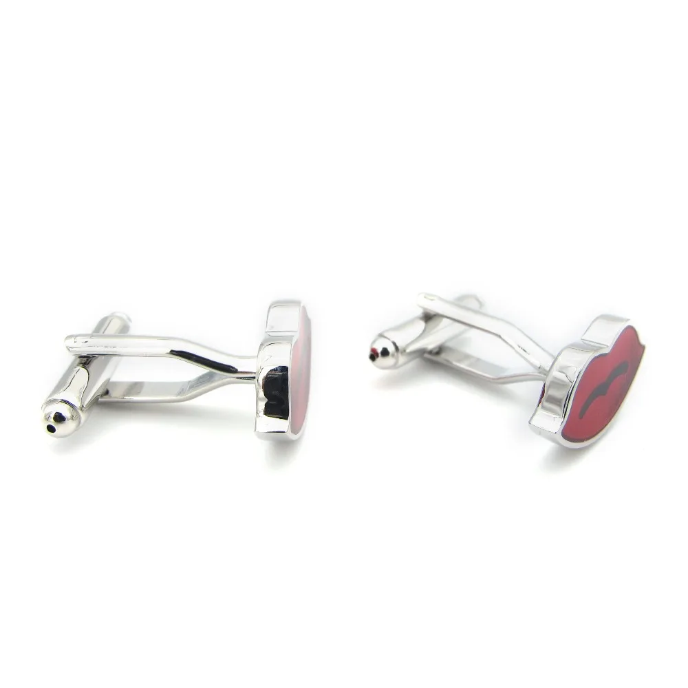 iGame New Arrival Red Lips Cuff Links Color Sexy Design Quality Brass Material Men Cufflinks Free Shipping | Украшения и