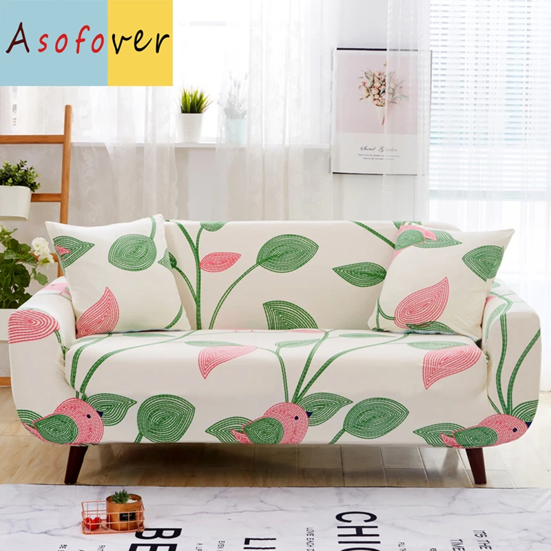 Asofver милый медведь чехол для дивана эластичный диван Slipcover Cubre диван растягивающиеся покрытия для мебели протектор Чехлы для диванов для гостиной - Цвет: 19