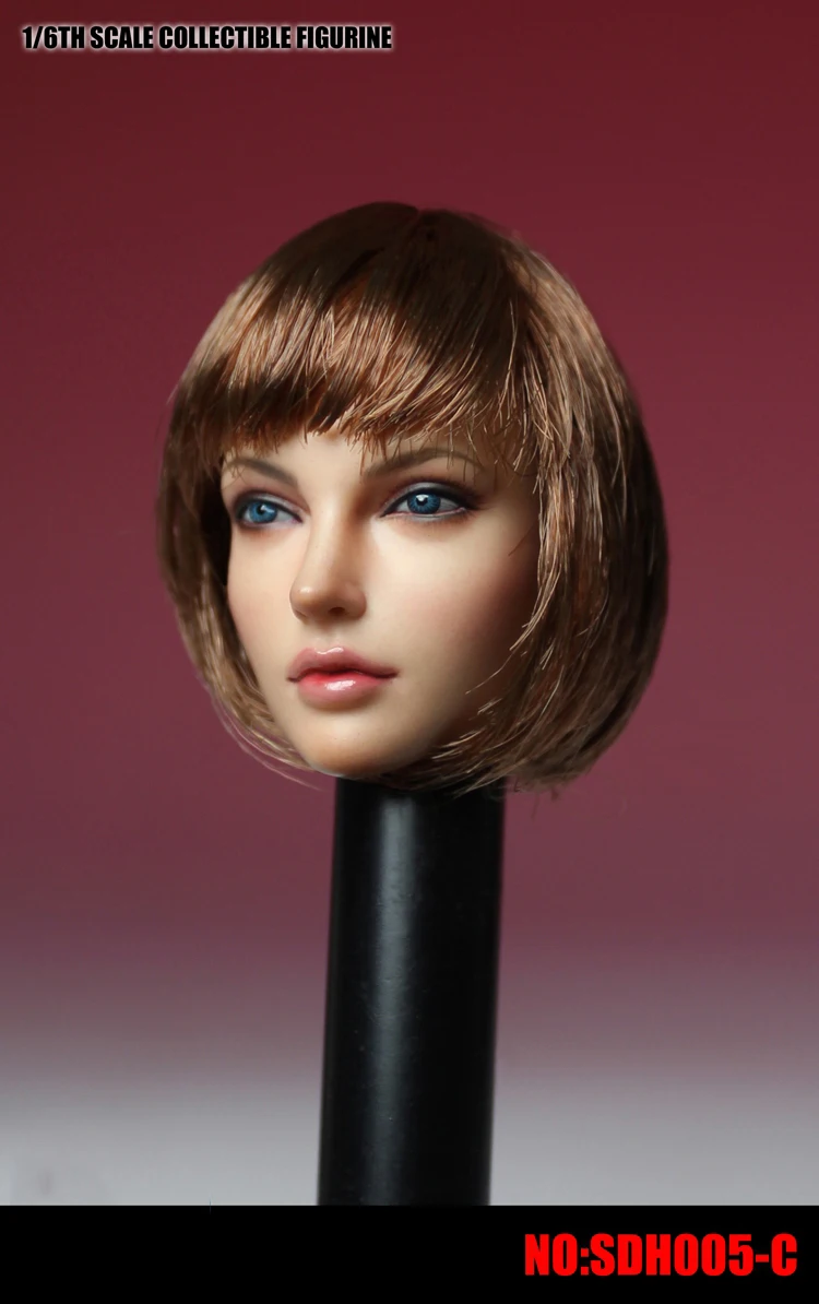 1/6 женская голова Sculpt короткие волосы Европейская красота резьба Модель|Игровые