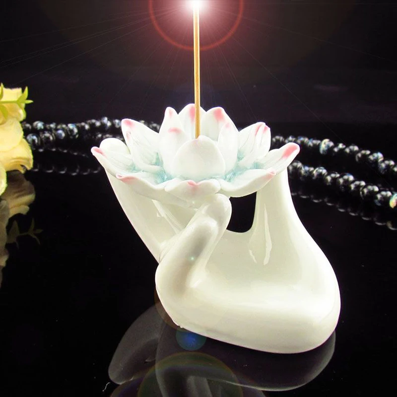 Керамическая курильница Lotus Bergamot чайный домик кофейник романтическая свеча