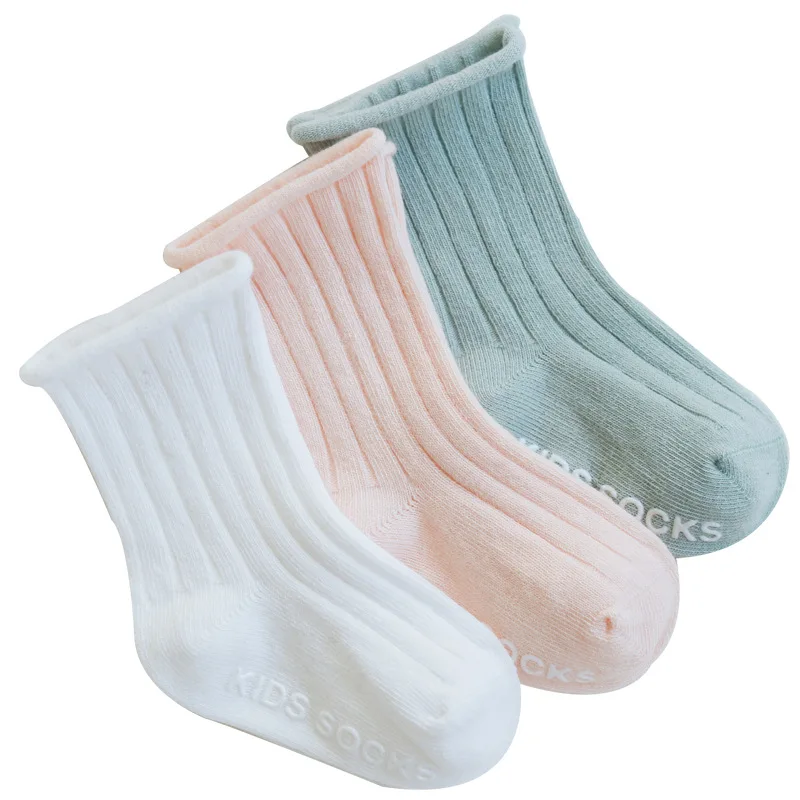 3pcs Cute Baby Anti Slip Socks Set Newborn Sock Lot Infant Girl Boy Stuff Tiny Cottons 2019 High Quality Kwaii Spring Summer |