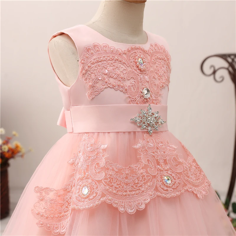 Женское бальное платье с бантом на спине Forevergracedress розовое цветочным принтом без