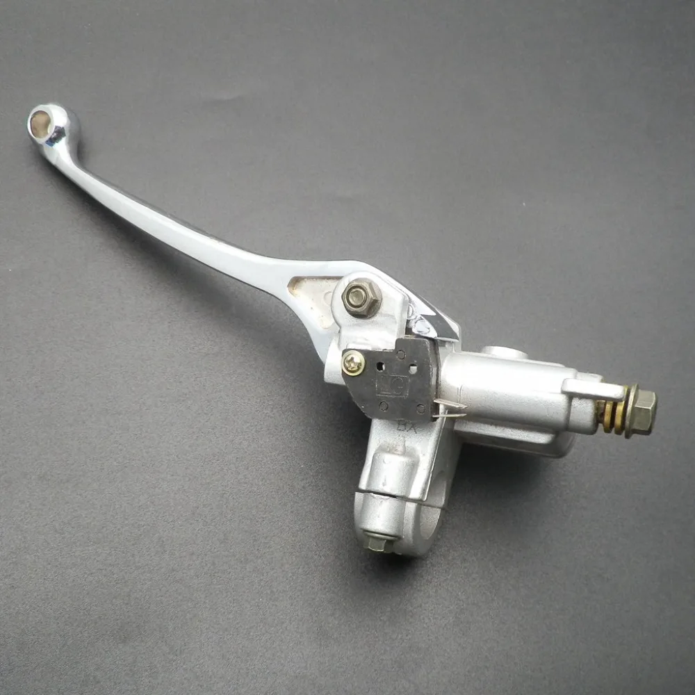 Серебристый правый главный цилиндр тормозной рычаг для Gy6 очаровательный