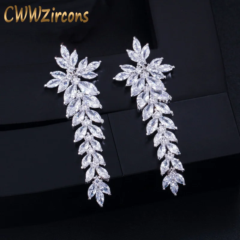 Cwwzircon сверкающий кубический цирконий выложенный длинный лист падение