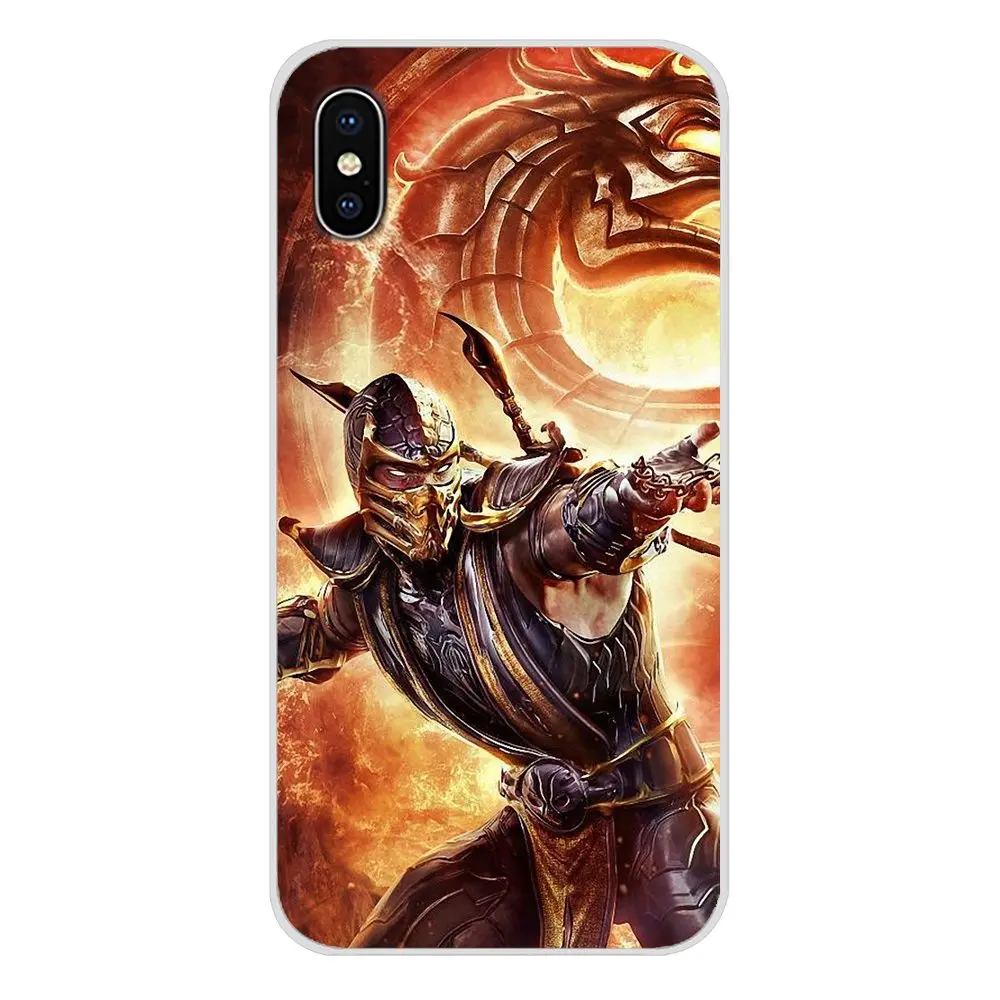 Аксессуары Scorpion in Mortal Kombat чехлы для телефонов Samsung Galaxy S4 S5 MINI S6 S7 edge S8 S9 S10 Plus Note 3 4 5 8