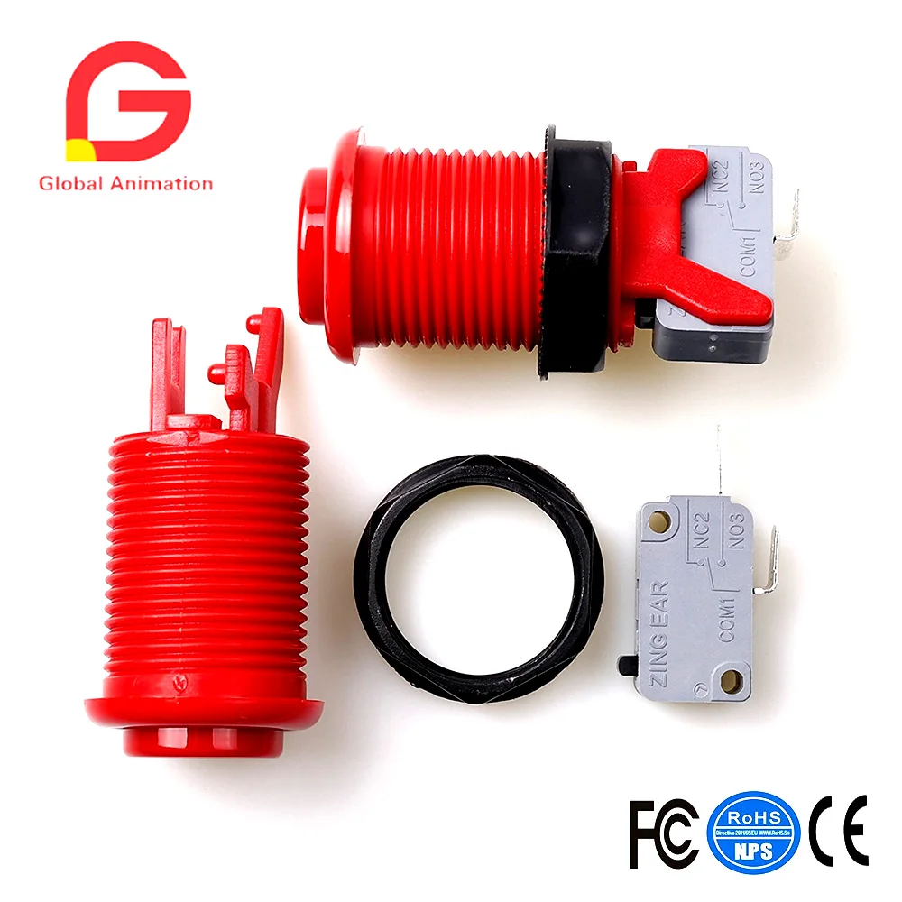 DIY Arcade Kit With American Style 8 Way Joystick+ HAPP Push Button Microswitch For Pandora / Fighting Raspberry Pi Game | Спорт и