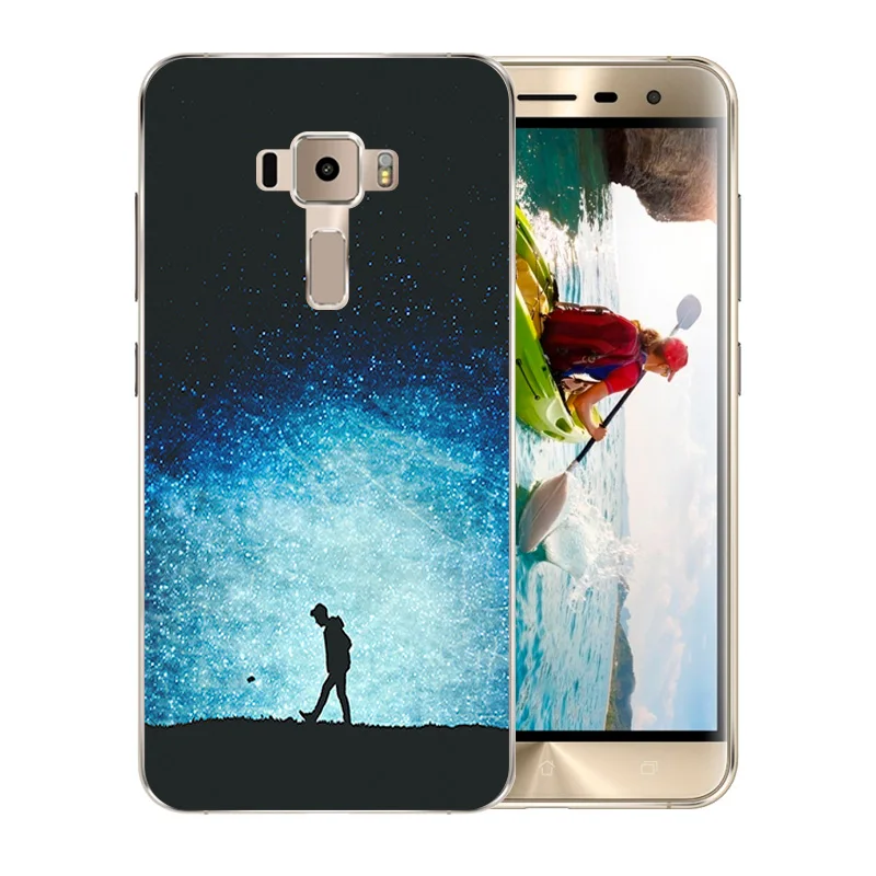 Phone Cases For Asus ZenFone 3 ZE520KL Soft Silicone Night Sky Pattern Back Cover for KL / ZE 520 Zenfone Coque |