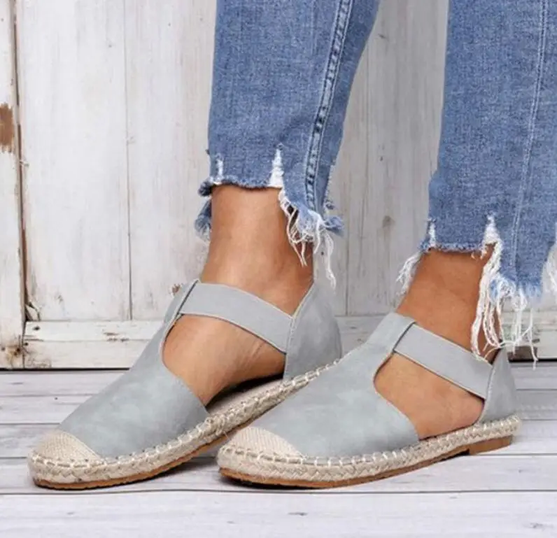 Sandalias mujer Женские летние босоножки на низком каблуке Обувь без шнуровки с