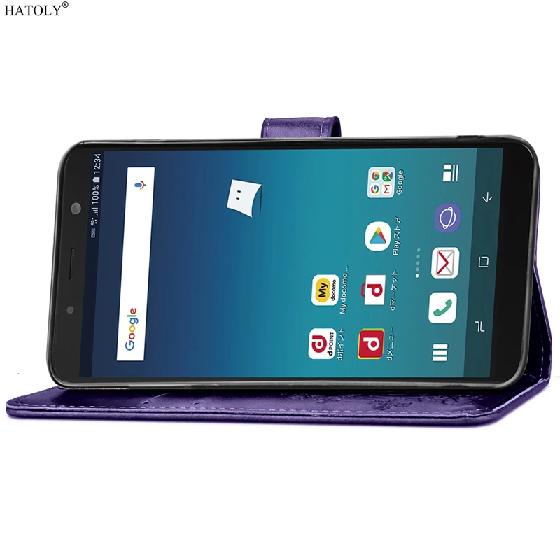 Чехол кошелек для Samsung Galaxy Feel 2 чехол книжка из искусственной кожи с силиконовой