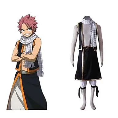 

Fairy Tail Natsu Dragneel Cosplay Costume Any Sizes Including Scarf Anime Character Suit Cosplay Theme Mascotte Carnival Costume