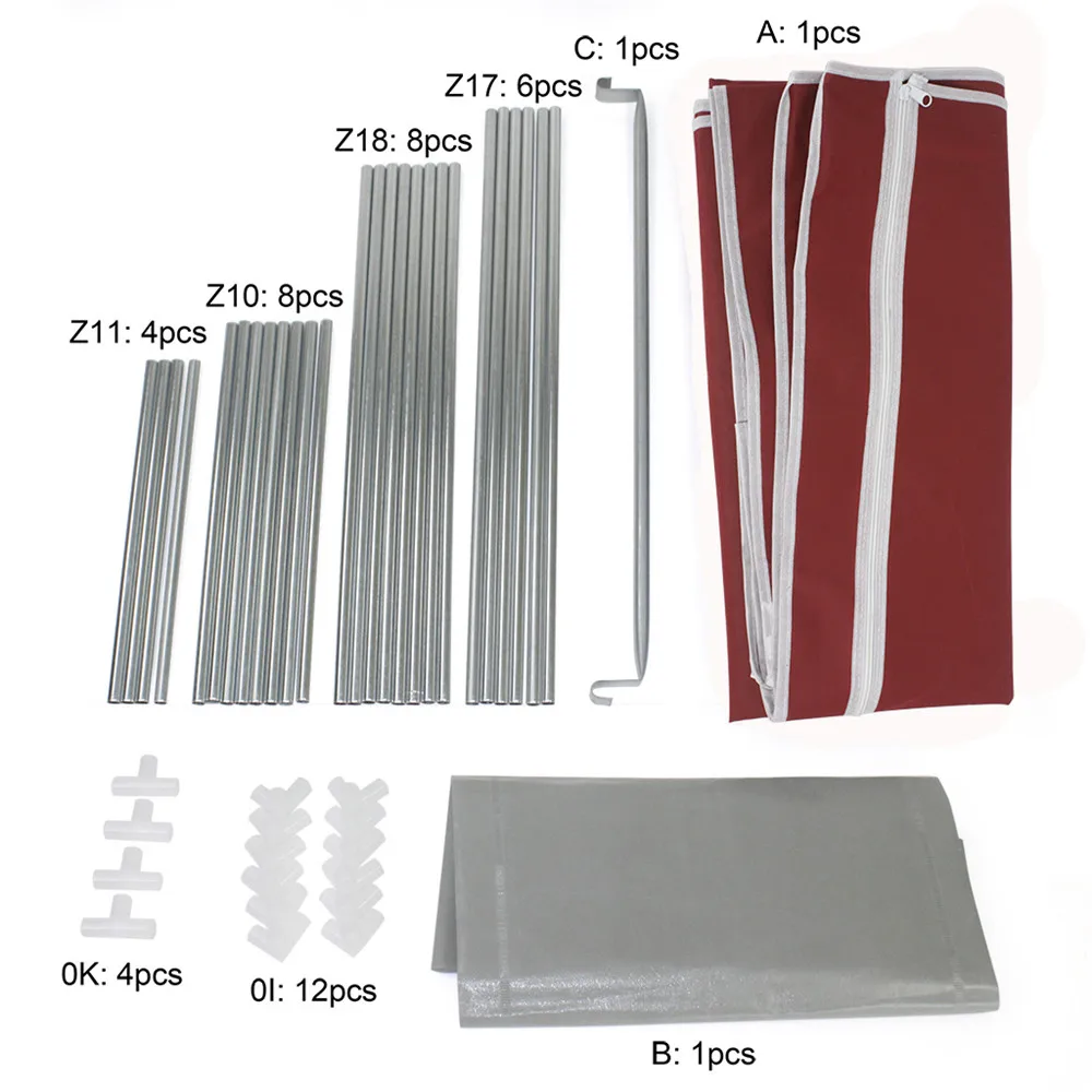 Finether нетканый шкаф с боковыми карманами портативный для одежды органайзер