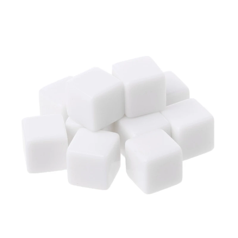 10 штук упак. D6 игральные кости 12 мм шестигранные для ролевых игр|dice blank|dice 12mmd6 dice |