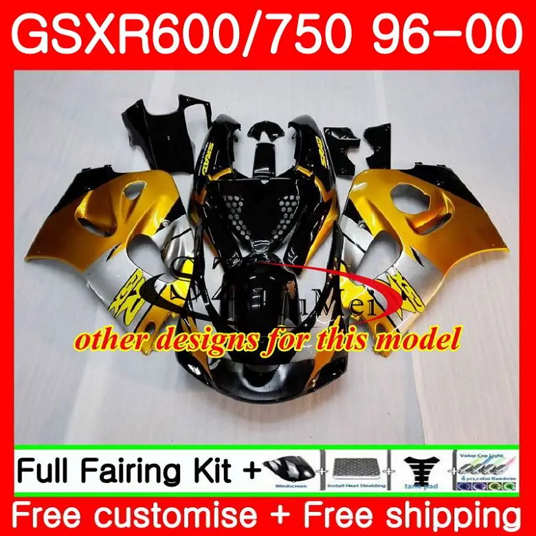 Корпус для SUZUKI GSX-R600 GSXR 600 750 SRAD 27SH20 black flames GSXR750 96 97 98 99 00 GSXR600 1996 1997 1998 1999 2000