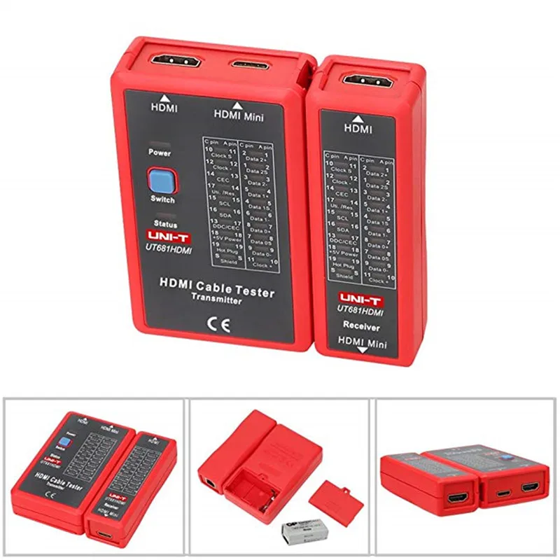 UT681L RJ45/RJ11 Тестер кабеля HDMI/сетевой кабель/телефонная линия/HDMI/MINI HDMI HD Кабельный