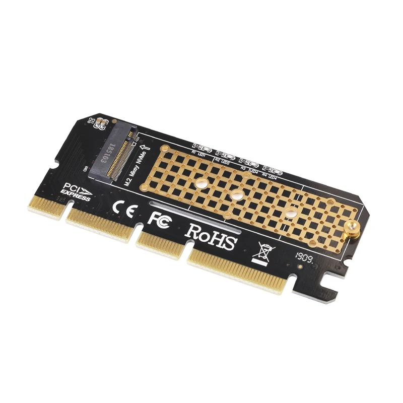 Адаптер расширения PCIE для M2 светодиодный адаптер M.2 NVMe SSD NGFF PCI Express 3 0 X4 X8 X16|Платы