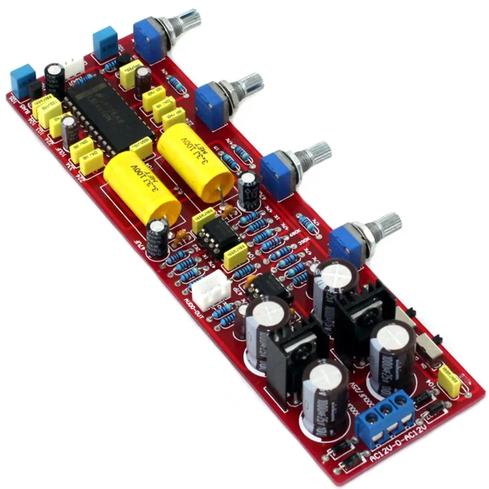 LM4610N + NE5532 твитер бас Регулировка тона громкости усилитель собранная плата