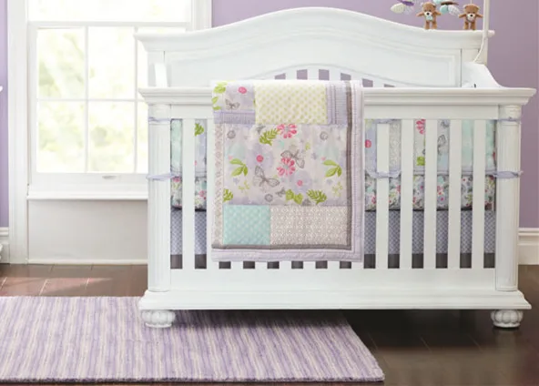 

Discount! 4pcs embroidery Baby cot bedding set baby bed set bedding bumpers bed cover,include(bumper+duvet+bed cover+bed skirt)