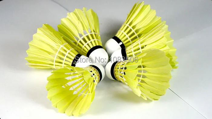 

Advanced Badminton Goose Feather Shuttlecock Birdies Flying Stably Durable Battledore 12 PCS /tube