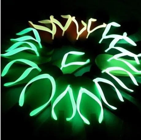 New Arrivals Luminous Flip-flops Couples Beach Leisure Casual Shoes With Flat Non-slip Fluorescence Cool Slippers Men And Women | Обувь