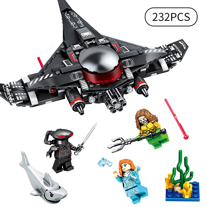 232 шт. детские строительные блоки игрушка Совместимость с legoingly marvel черные