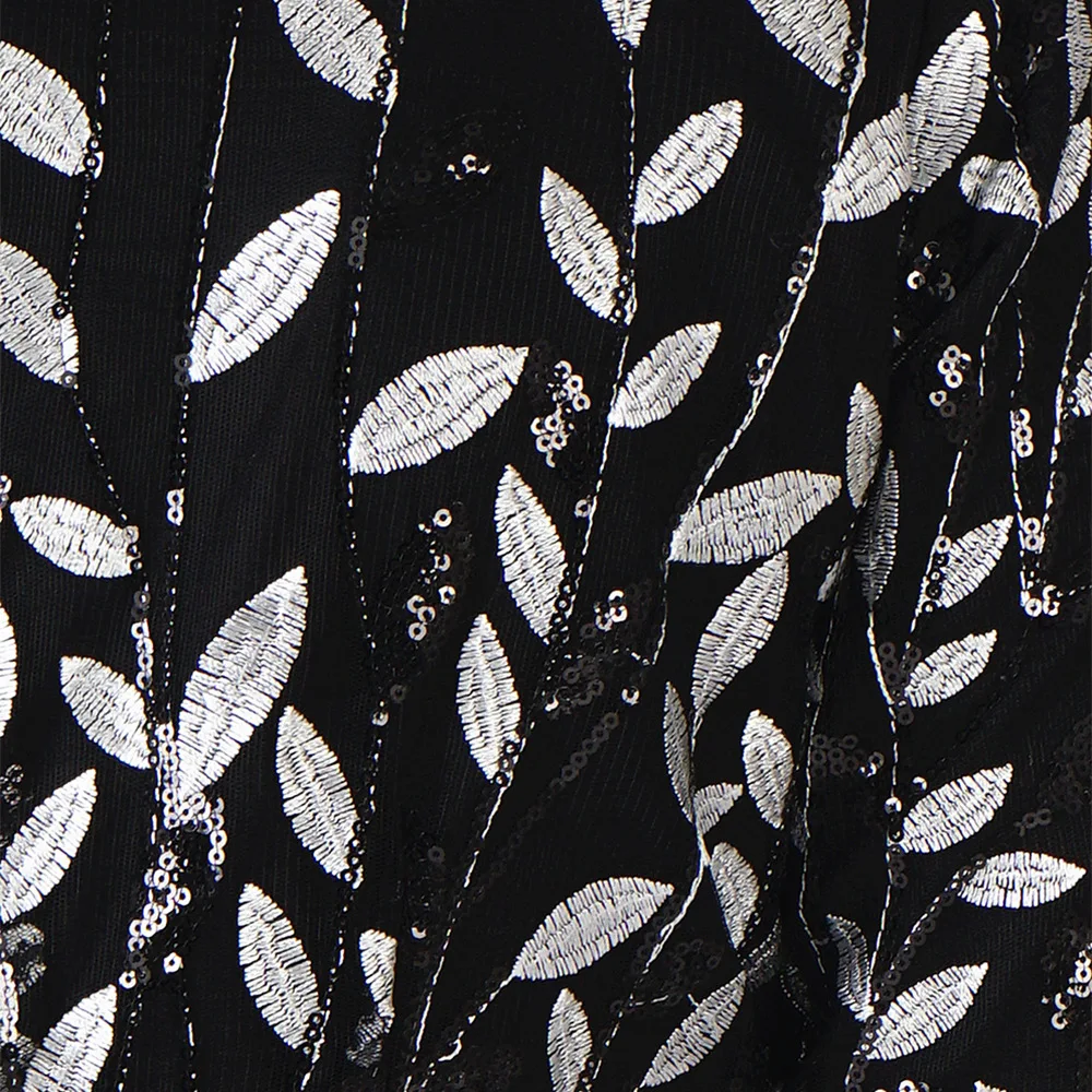 Кружевное Открытое платье хиджаб для мусульманок Абая Дубай вышивка пайетками