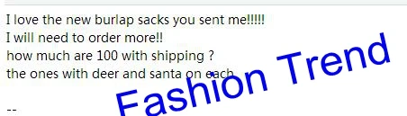 50 шт./лот мешковины мешок с Сантой рождественские подарочные сумки товар
