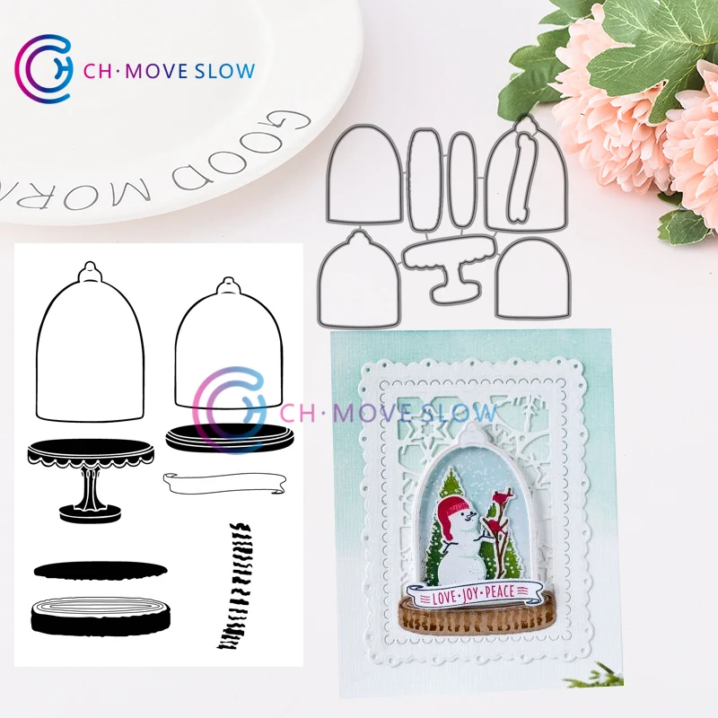 CH Cloche Quarters металлические режущие штампы и штампы DIY Скрапбукинг трафарет для открыток Бумага Ремесло альбом ручной работы настольная книга Декор