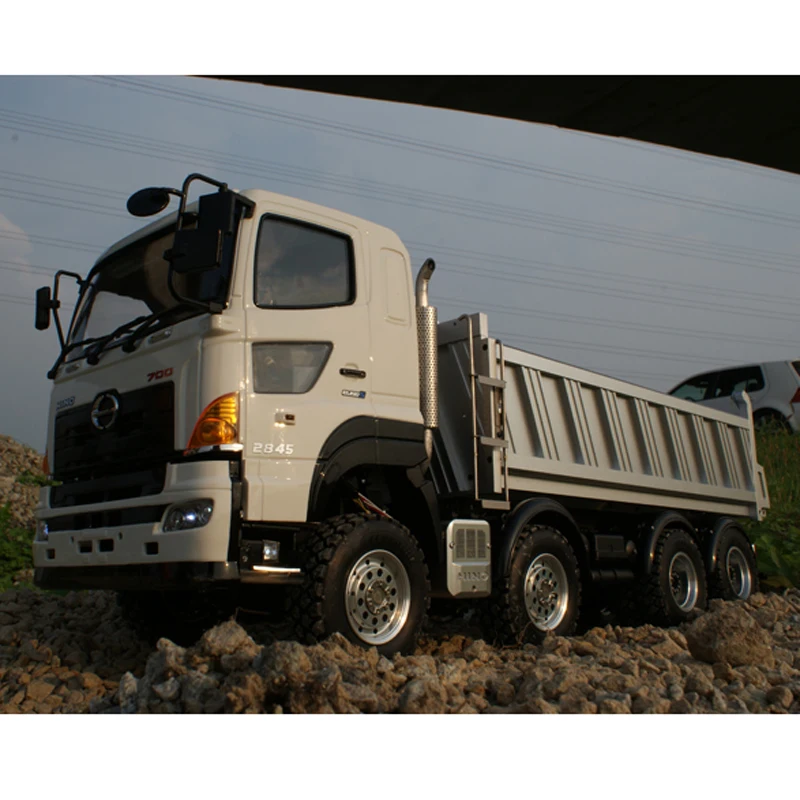 1/14 грузовиков Hino700 полный привод 8X8 гидравлический самосвал с высоким крутящим