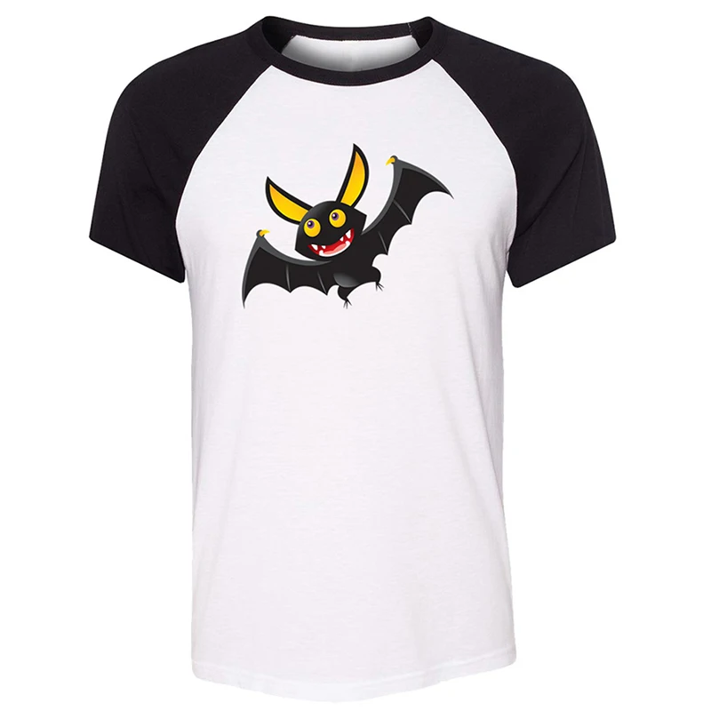 Черно-белая футболка с принтом в виде черных губ вампира для Хэллоуина вечеринки