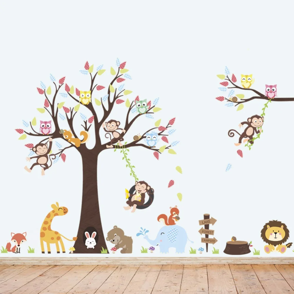 Виниловые наклейки на стену для детской комнаты Kindergaten экологичные настенные