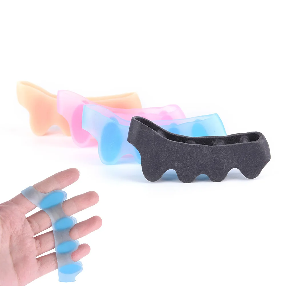 

1 Pair Silicone Toe Separator Overlapping Rehabilitation Treatment Hallux Valgus Braces Orthotic Device Feet Care