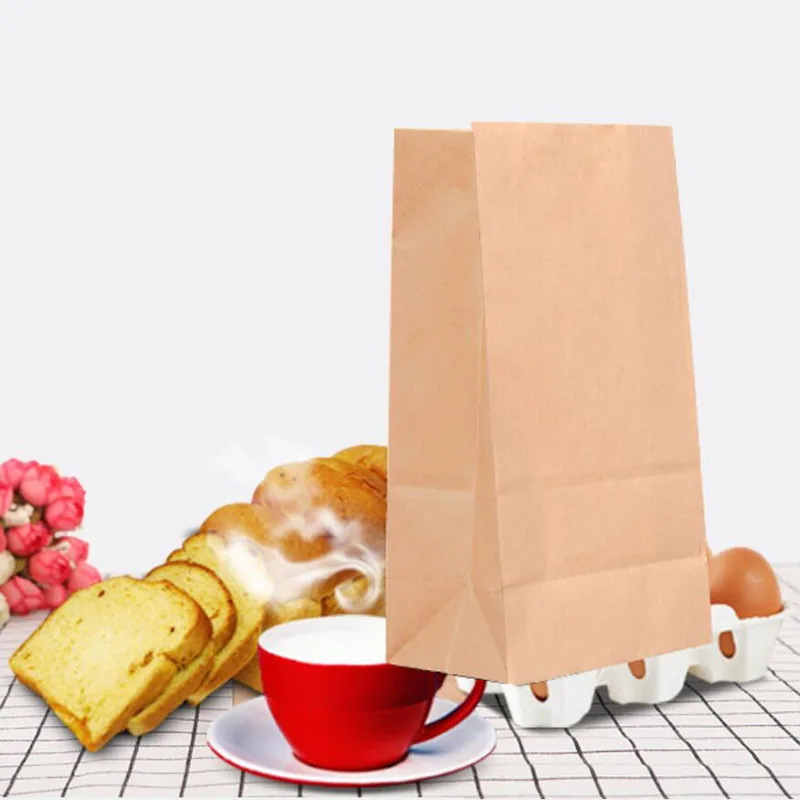 100 шт. пакеты для закусок из крафт бумаги|Подарочные сумки и упаковка| |
