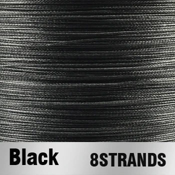 Black-X8 4 нити 8 прядей 300 м JOF PE многоцветная плетеная леска Улучшенный Экстремальный сильный сверхмощный - Цвет: Black-X8