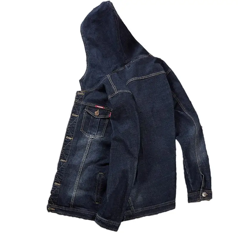 Idopy 2020 модная мужская джинсовая куртка куртки с капюшоном для девочек размера