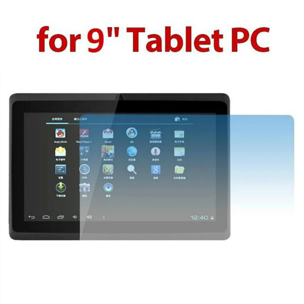 Универсальная защитная пленка 9 &quotдля планшета Android HD с защитой от отпечатков