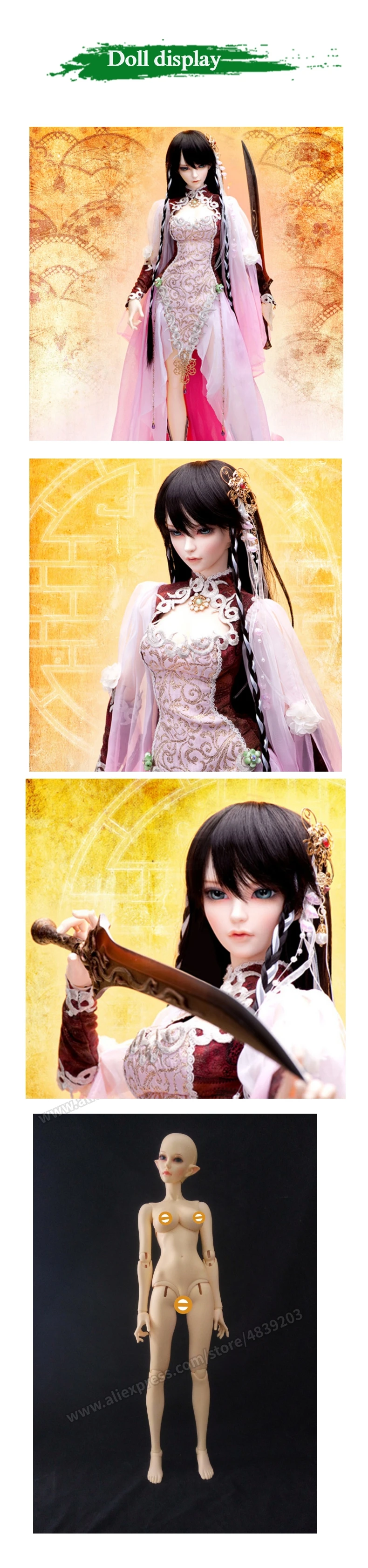 BJD Boneca 1/3 boneca siean Joint Boneca Olhos Livres
