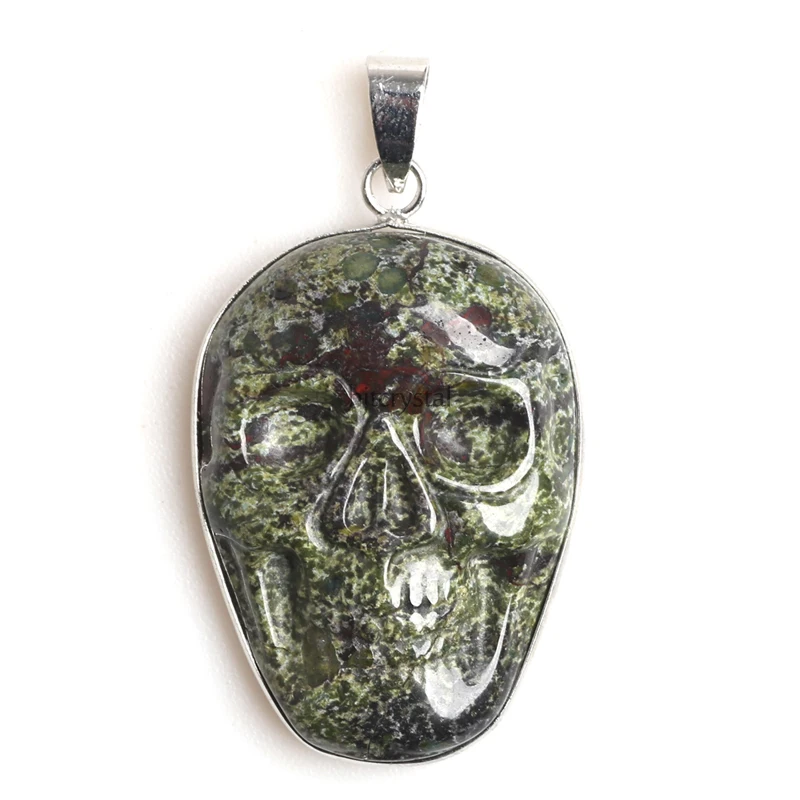 4cm Charms jewelry Natural Quartz Crystal Healing Gemstone Skull Pendant Christmas Gift Home Decoration Hotsale | Дом и сад