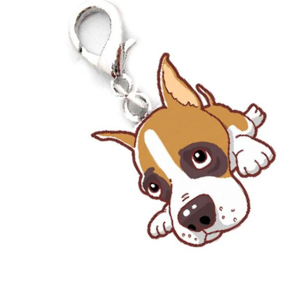 2017 Boxer Dog Tag Disc Disk Pet ID Enamel Accessories Collar Metal Necklace Pendant 30% OFF | Дом и сад