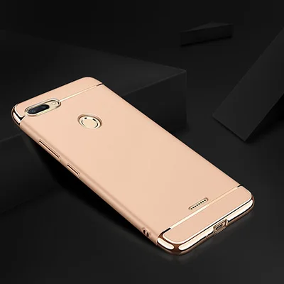 Gold Роскошный защитный чехол с покрытием для Xiaomi Redmi 6 Pro 6A 5 Plus 5A чехол бампер для Redmi Note 7 6 Pro Чехол - Цвет: Gold