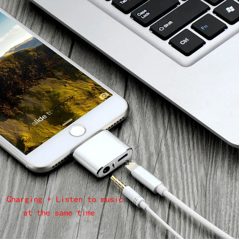 Для iphone 8 адаптер зарядки мм и 3 5 наушники Aux Jack Bluetooth вызова + Аудио сплиттер для 7