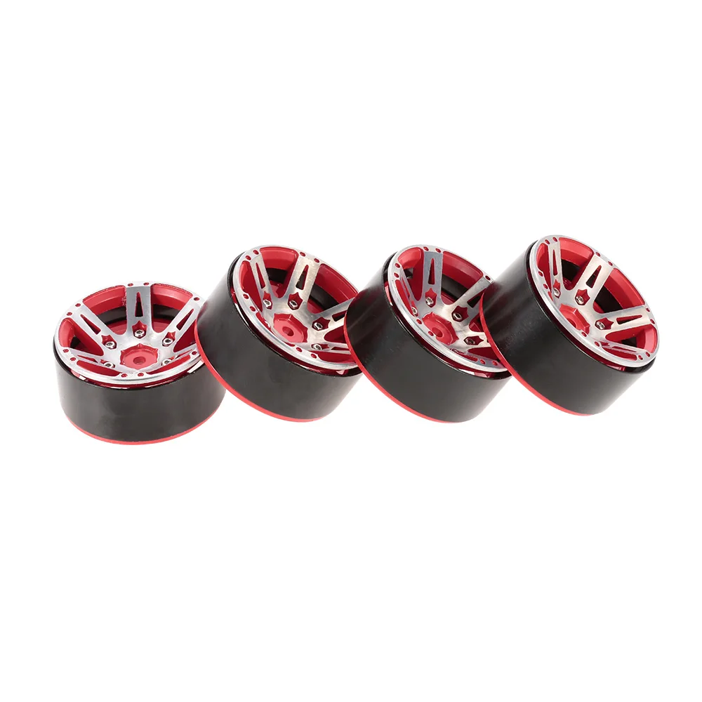 

4pcs 1.9 inch Car Wheel Hub Beadlock Wheel Rim for 1:10 RC Rock Crawler Axial SCX10 90046 D90 RC Car